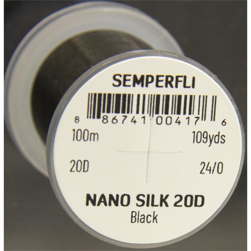 Semperfli Nano Silk Pro 20D 24/0 Black