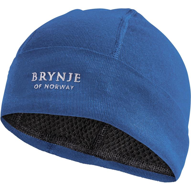 Brynje Arctic Hat Original sky blue L Lue med netting på innsiden