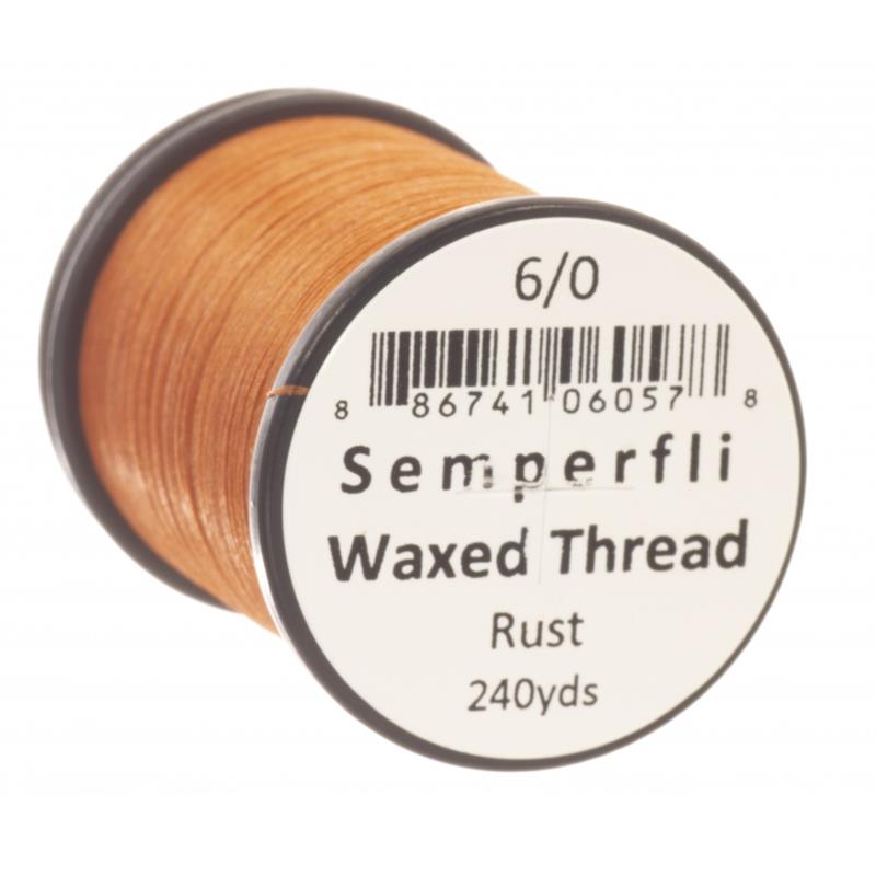 Semperfli Classic Waxed Thread Rust 6/0
