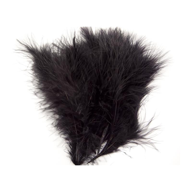Marabou - Black Store fjær