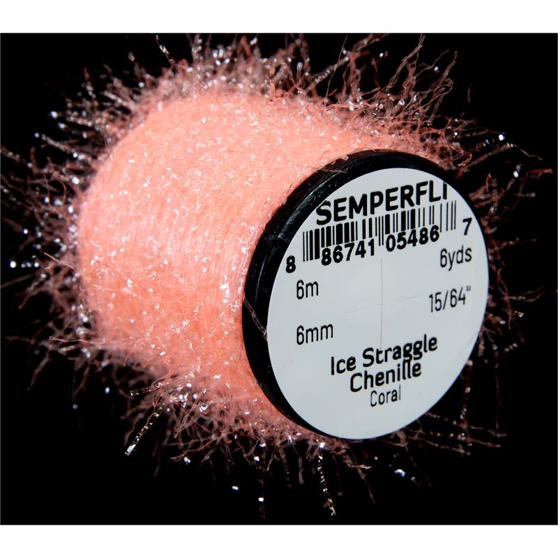 Semperfli Ice Straggle Chenille Coral