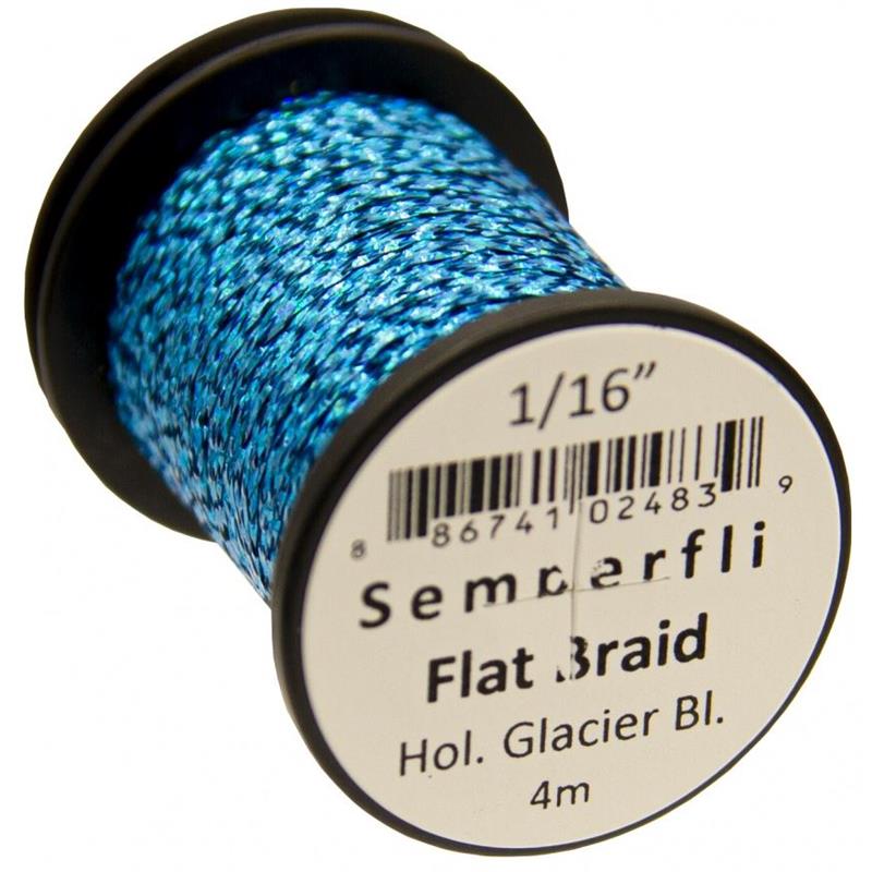 Semperfli Flat Braid 1,5mm Holo Glacier Blue