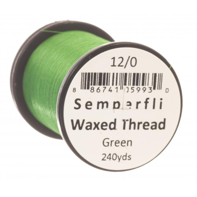 Semperfli Classic Waxed Thread Green 12/0