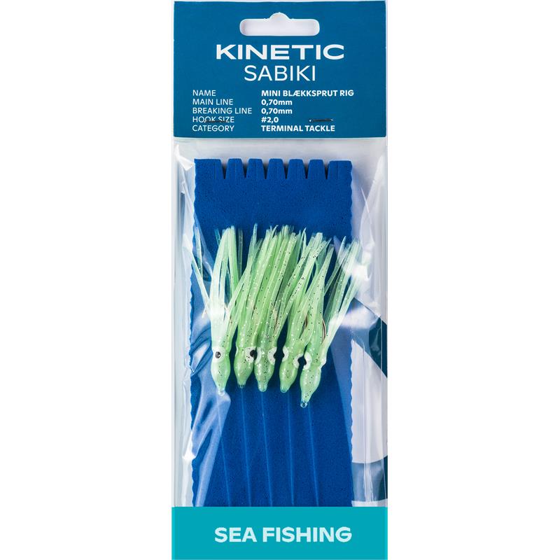 Kinetic Sabiki Mini Blekksprut #2/0 Glow
