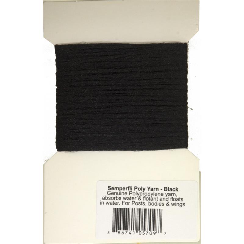 Semperfli Poly-Yarn Black