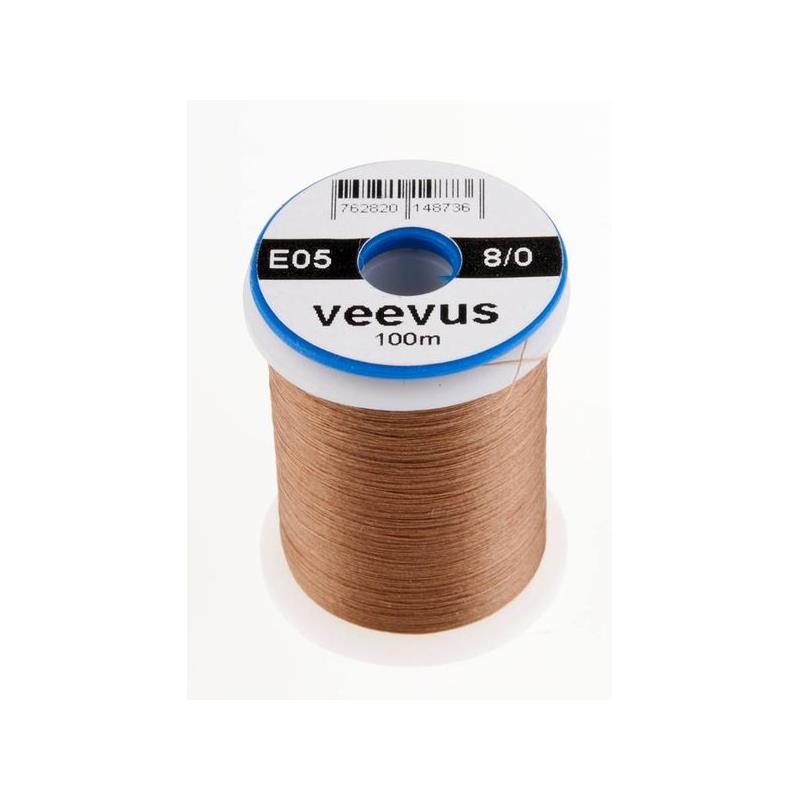 Veevus bindetråd 8/0 - Brown Råsterk, lett å splitte