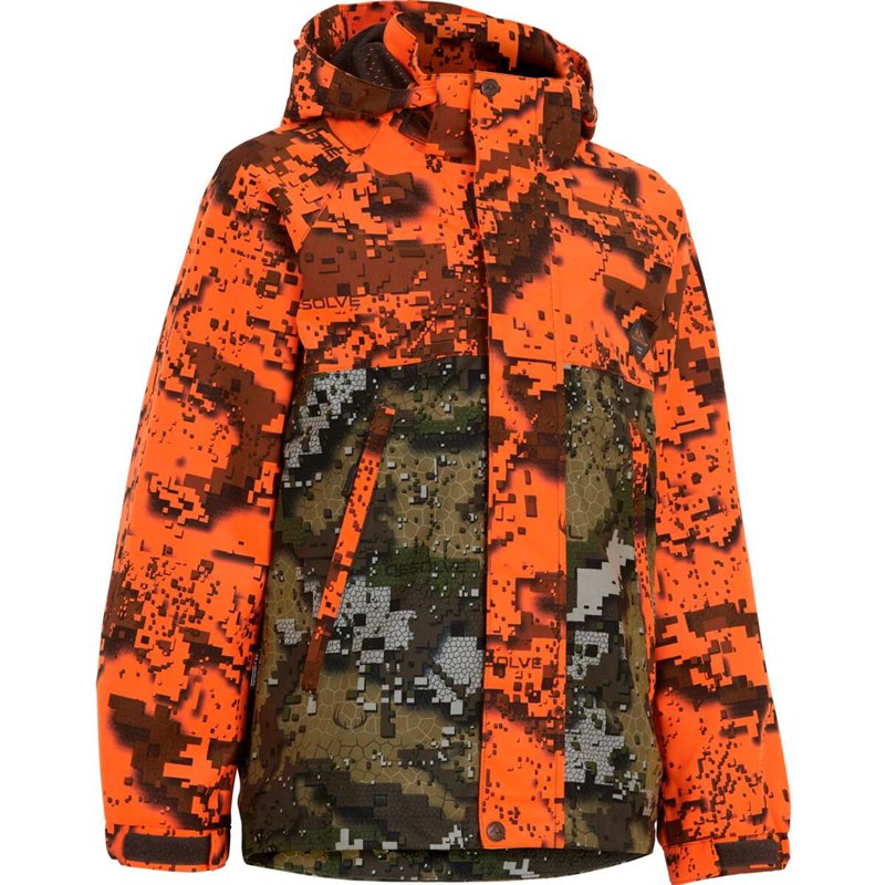 Swedteam Ridge JR Jacket Fire/Veil 130 Barnejakke med unikt kamuflasjemønster