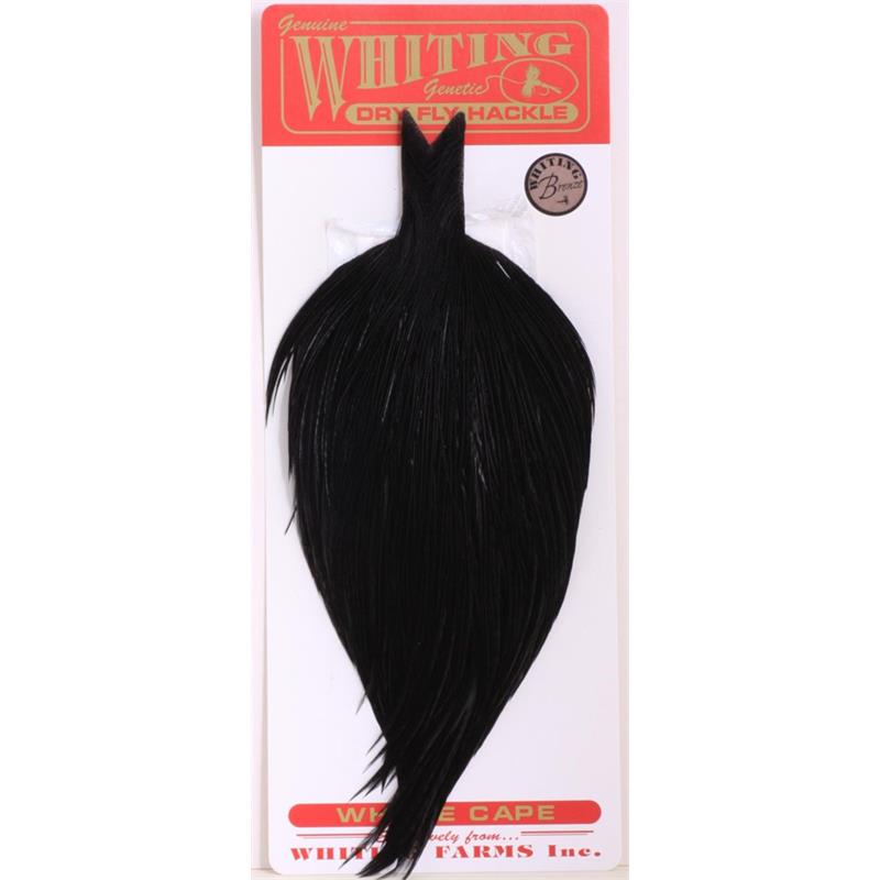 Whiting Dry Fly Cape - Black Bronsegradering