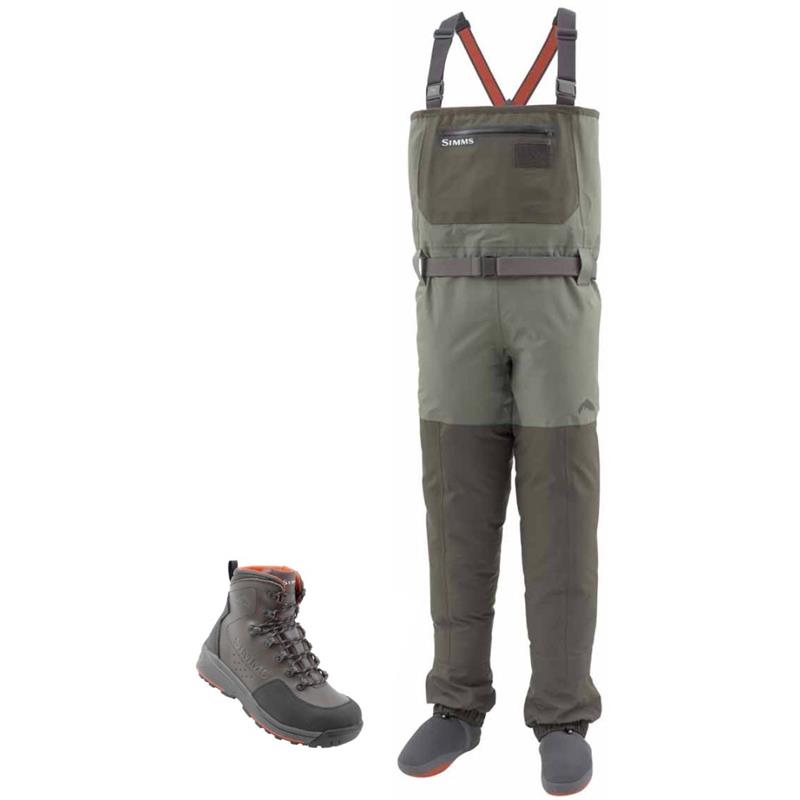 Simms Freestone Stockingfoot Pakke med Freestone gummi vadesko