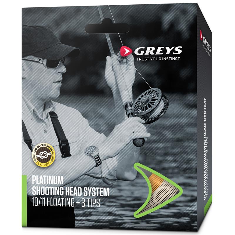 Greys Platinum Shooting Head #9/10 Flytende tohåndssystem med 3 tipper