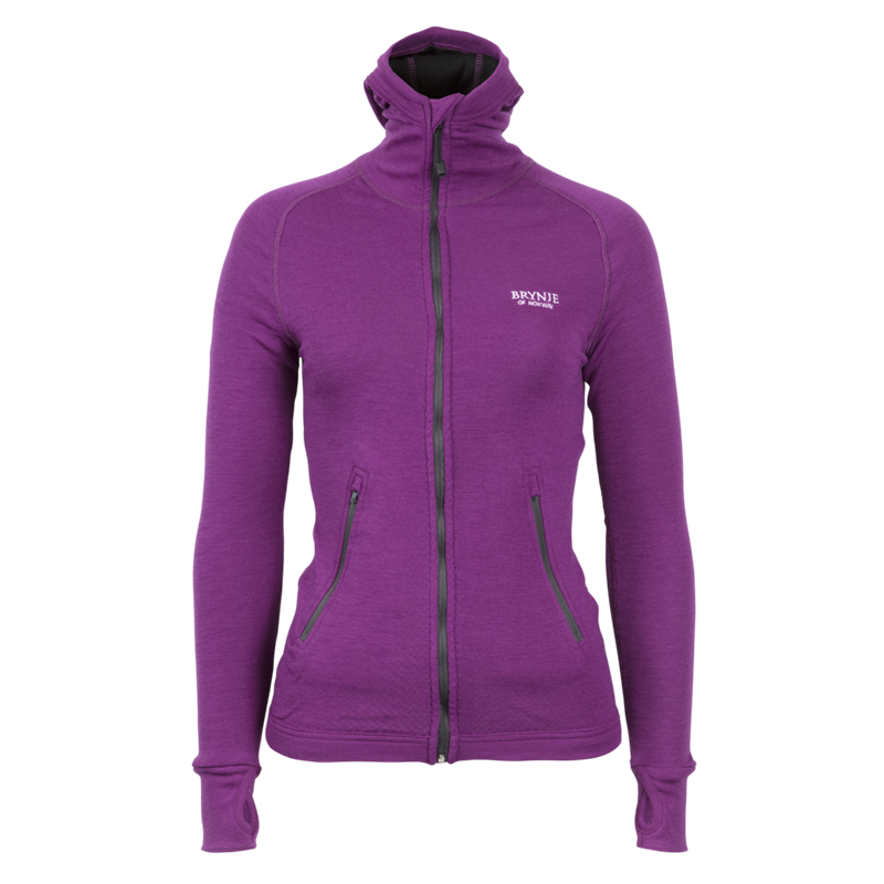 Brynje Lady Arctic Jacket M Violet Med tettsittende hette