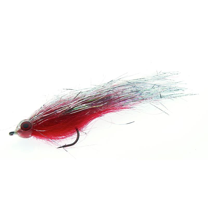 Fishmadman Pike Fly Single Hook 5/0 Silver and Red