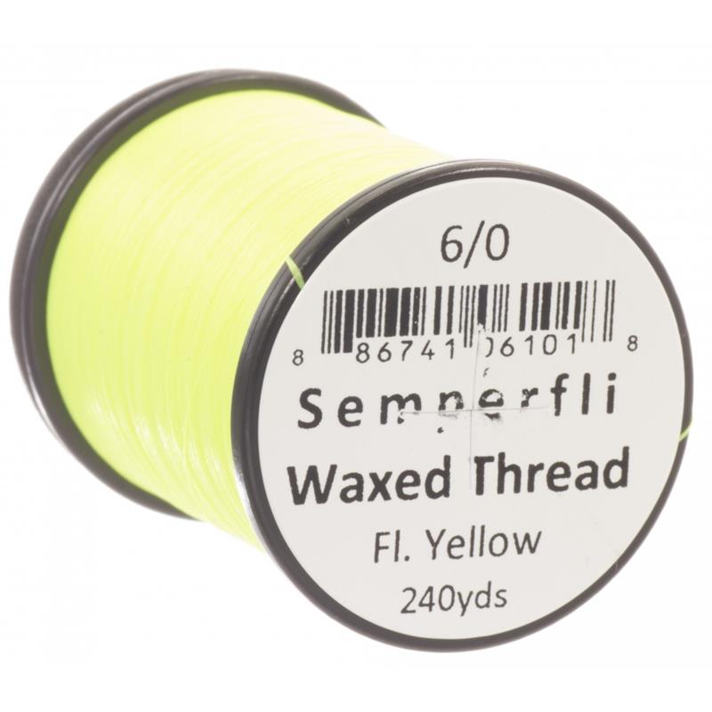 Semperfli Classic Waxed Thread Fluoro Yellow 6/0