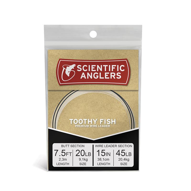 SA Toothy Fish Leader 7.5' AR Tapered Leader w/15" 45 lb NiTi