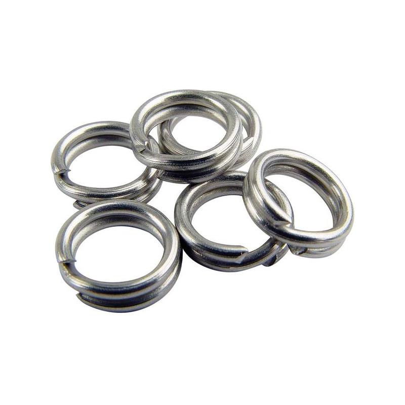 Mustad Stainless Split Ring 6,4mm Rustfrie splittringer