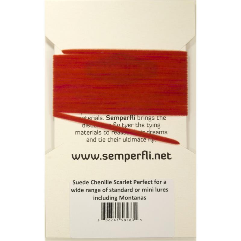 Semperfli Suede Chenille Red/Scarlet