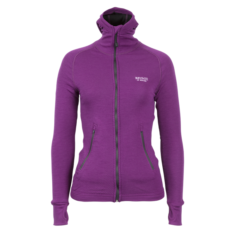 Brynje Lady Arctic Jacket XS Violet Med tettsittende hette
