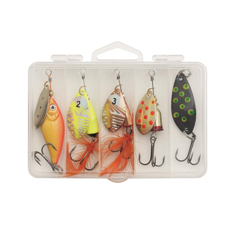 Kinetic River Lake Mix Sluk og spinnersett 5-pack