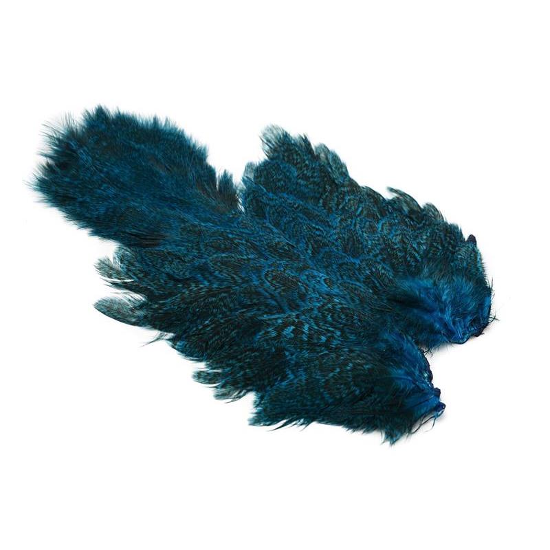 Whiting Coq De Leon Hen SH/C Kingfisher Blue, Speckled dyed