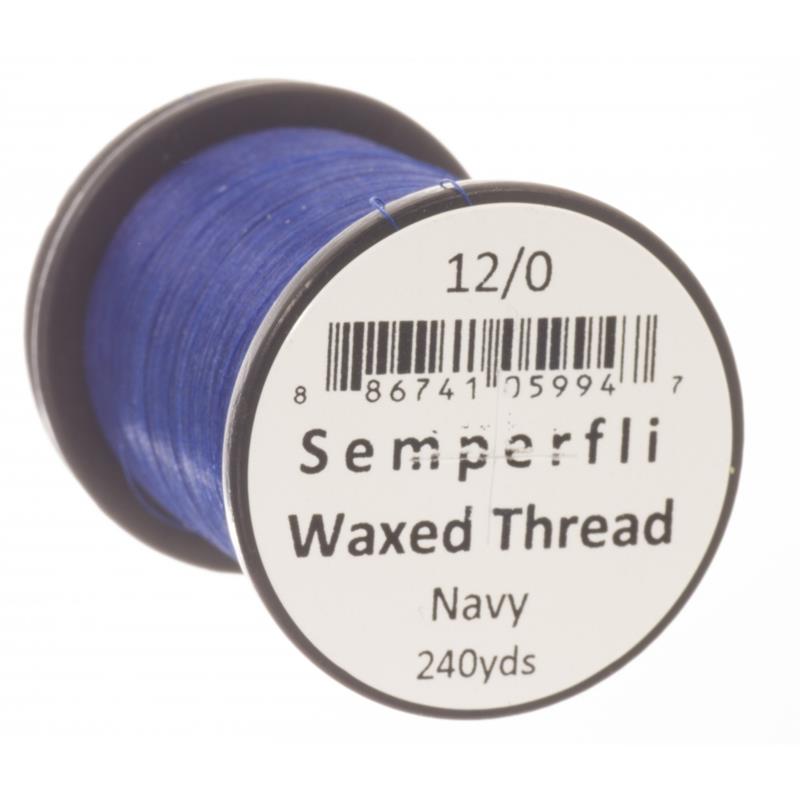 Semperfli Classic Waxed Thread Navy 12/0