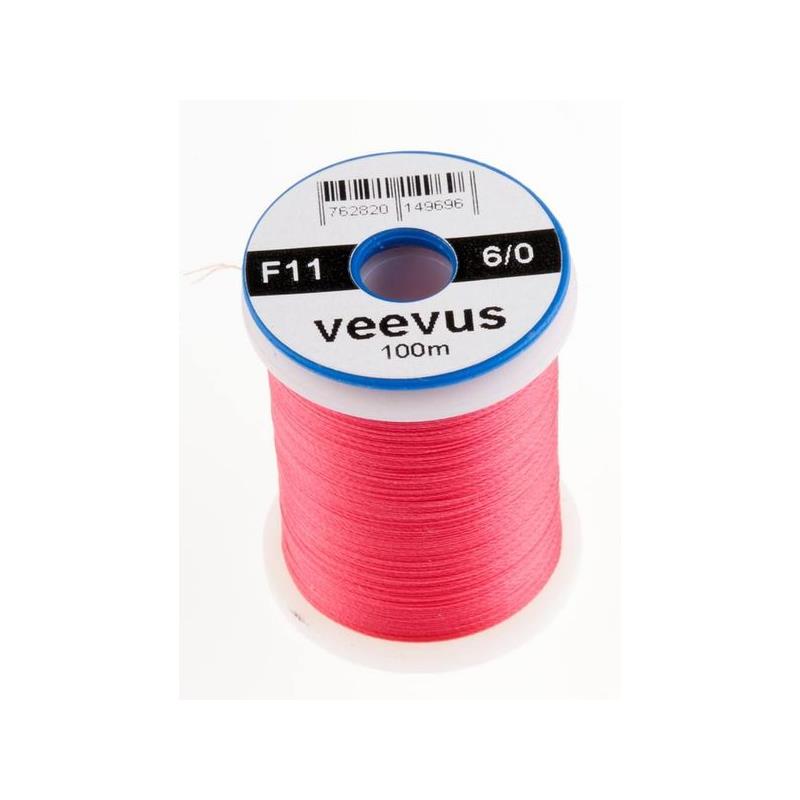 Veevus bindetråd 6/0 - Dark Pink Råsterk, lett å splitte