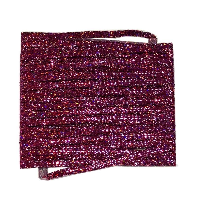 Lagartun Flatbraid - Fuchsia Holo 5mm bred