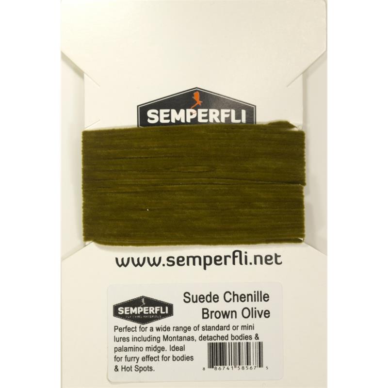 Semperfli Suede Chenille Brown Olive