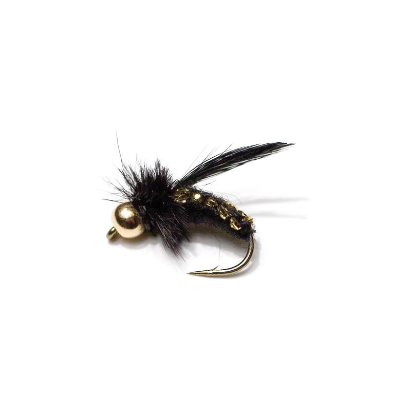 Virkad Gold Head Black str. 12 Kjøp 12 fluer få gratis flueboks