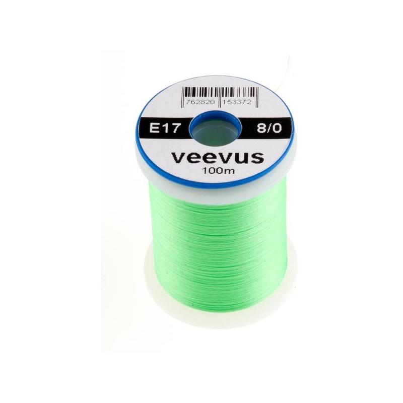 Veevus bindetråd 8/0 - Fluo Green Råsterk, lett å splitte