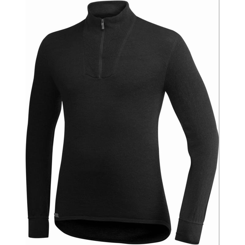 Woolpower Zip Turtleneck 200 str. L 200g/m2 fra Ullfrotté
