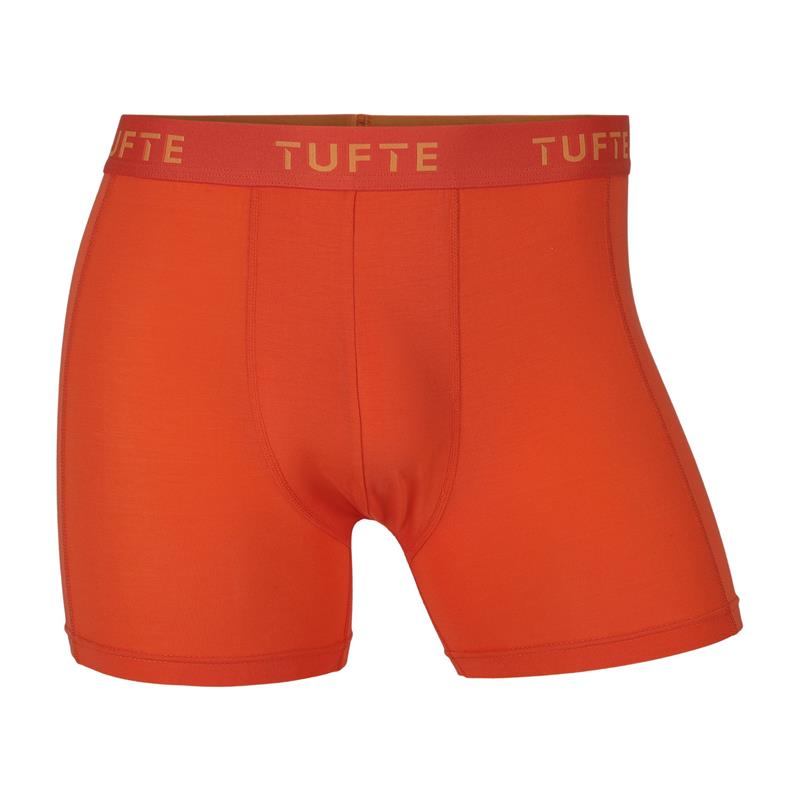 Tufte Boxer Briefs S Blazing Orange 95% bambusviskose med uslåelig mykhet