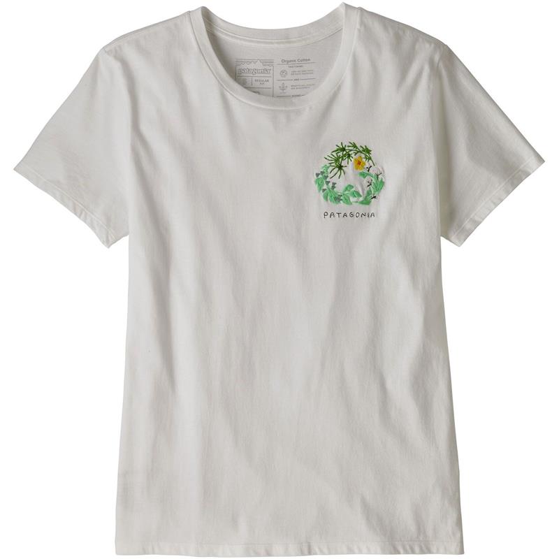 Patagonia Fiber Activist Organic L Crew T-shirt, dame, White