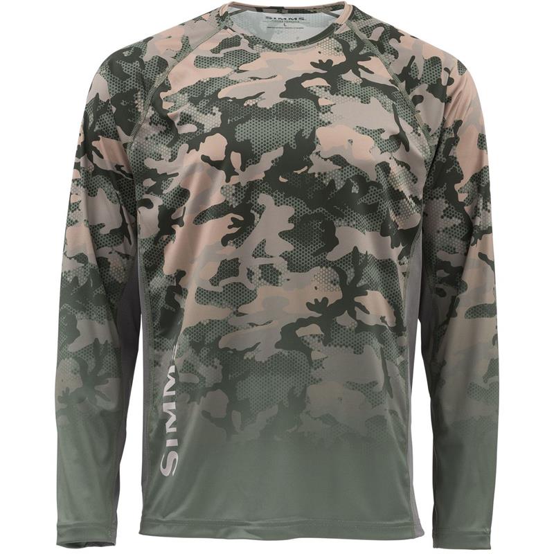 Simms Challenger Solar Tech Jersey M Hex Flo Camo Timber