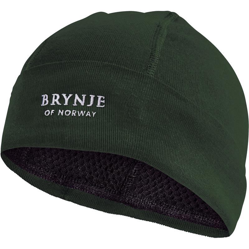 Brynje Arctic Hat Original grønn S Lue med netting på innsiden