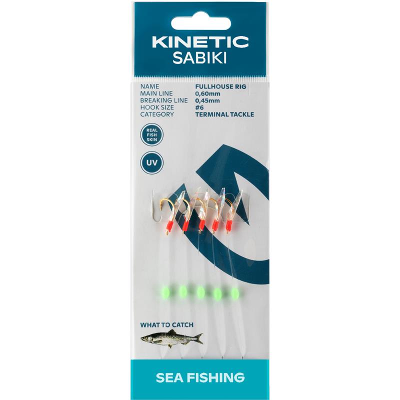 Kinetic Sabiki FullHouse #4 Fishskin