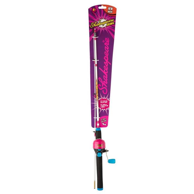 Shakespeare Cosmic 4,6" Rosa Lukket haspel fiskesett til barn