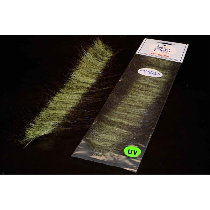 EP Craft Fur Brush Olive/Chartreuse Enrico Puglisi