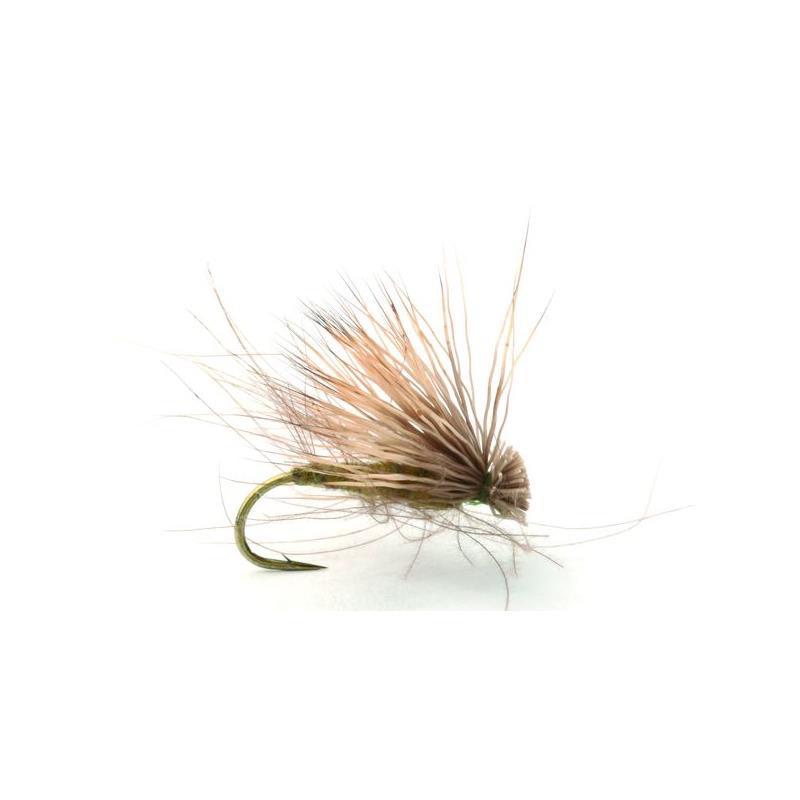 Cdc Elk Caddis Olive #12 Kjøp 12 fluer få gratis flueboks