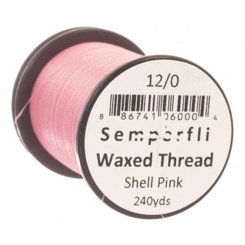 Semperfli Classic Waxed Thread Shell pink 12/0