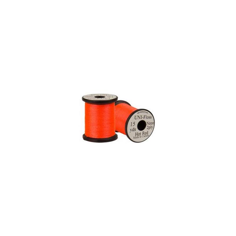 Uni Neon Fluo Floss - Hot Red
