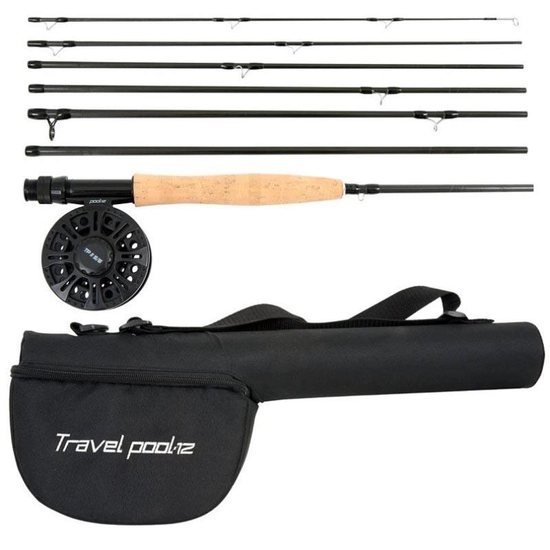 Pool 12 Travel Pool Combo 9' #5 7-delt stang/snelle/line+backing+fortom