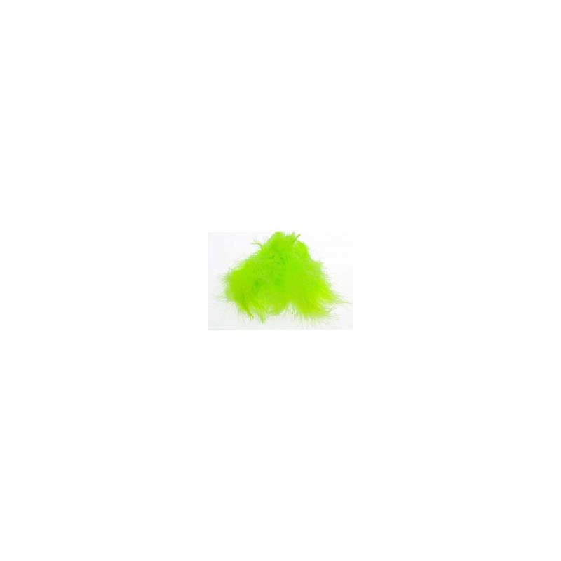 Marabou Fluo Chartreuse Store fjær
