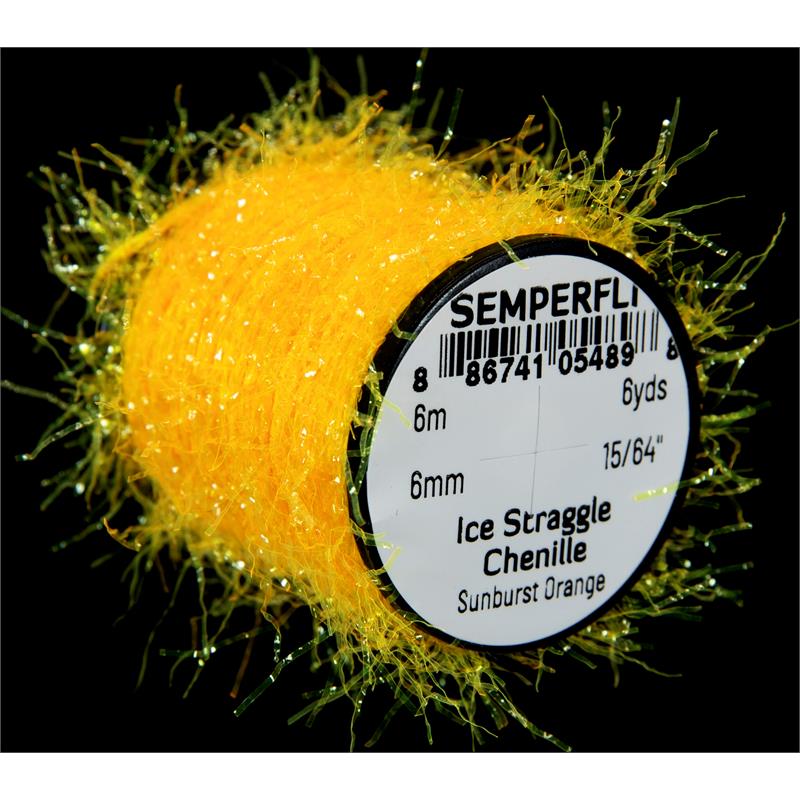 Semperfli Ice Straggle Chenille Sunburst Orange
