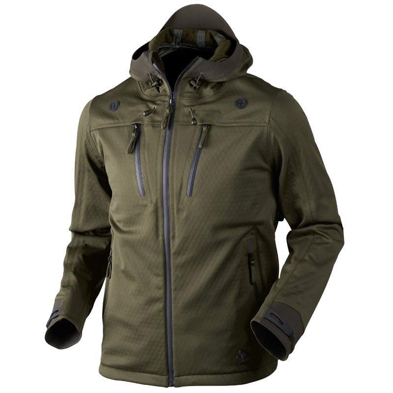 Seeland Hawker Shell jakke 54 Pine Green Vindtett skalljakke med stretch