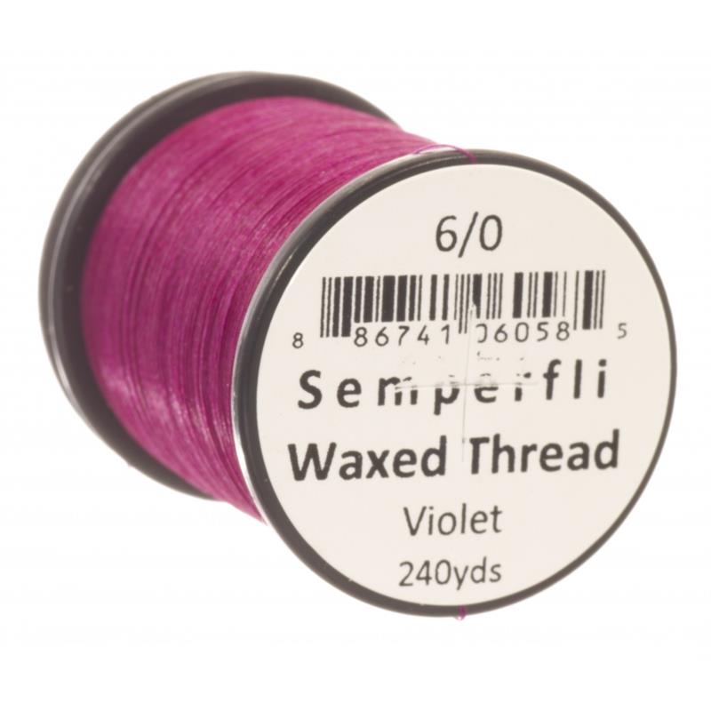 Semperfli Classic Waxed Thread Violet 6/0