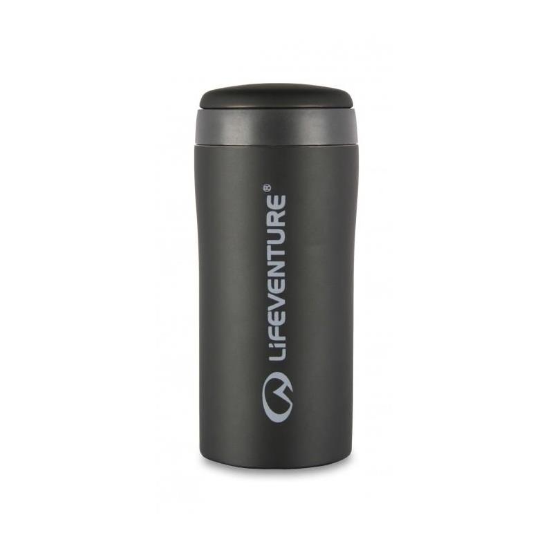 Lifeventure Thermal Mug - Matt Black Holder på varmen i opptil 4 timer!