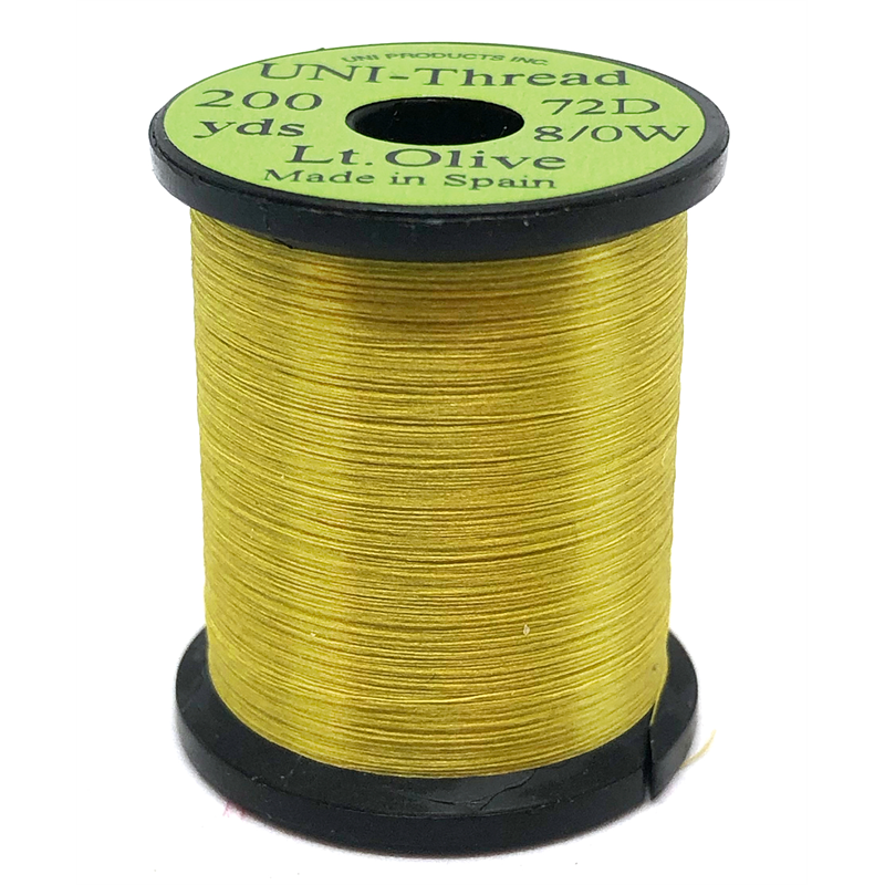 UNI bindetråd 8/0 - Lt. Olive 200y