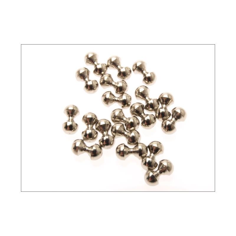 Twin Eyes - Silver 3mm. The Fly Co