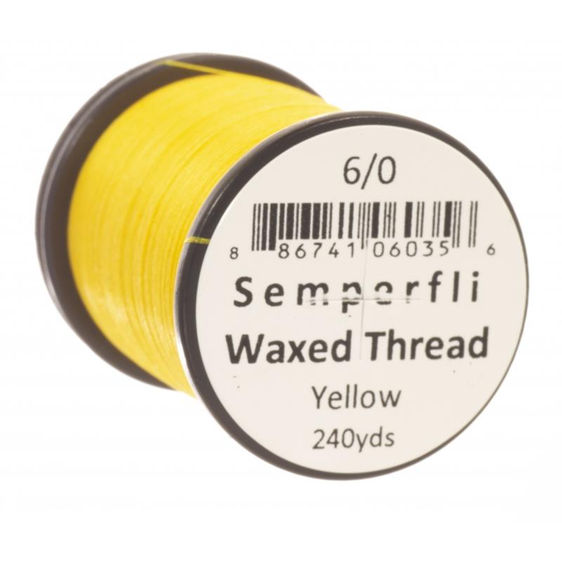 Semperfli Classic Waxed Thread Yellow 6/0
