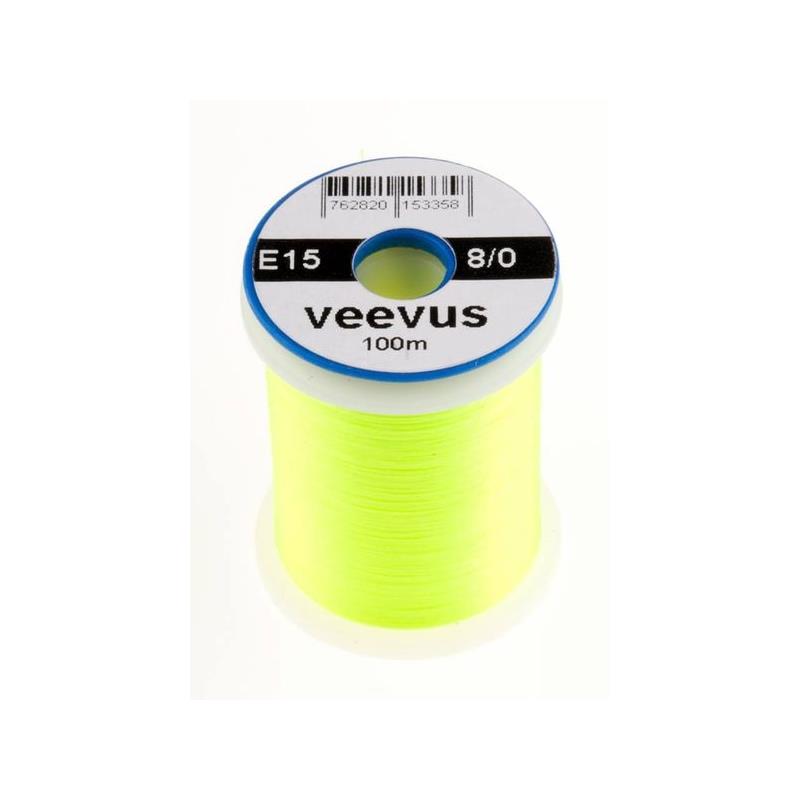 Veevus bindetråd 8/0 - Fluo Yellow Råsterk, lett å splitte
